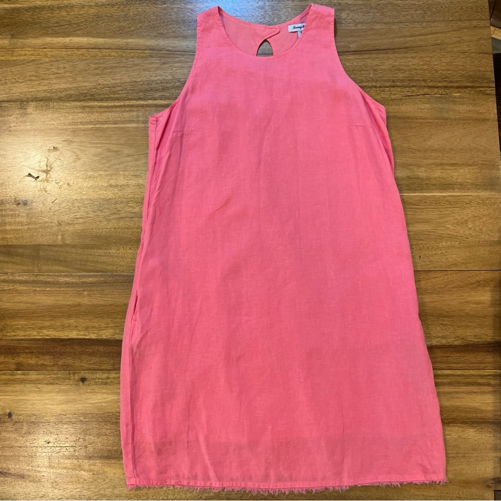 Tommy Bahama Salmon colored Sleeveless Keyhole Midi Dress